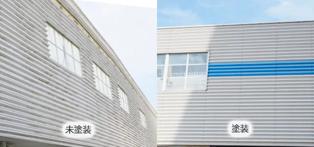 九州の鉄道会社J社様の駅舎外壁の汚れ防止事例