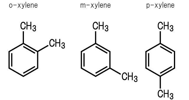 キシレンの構造